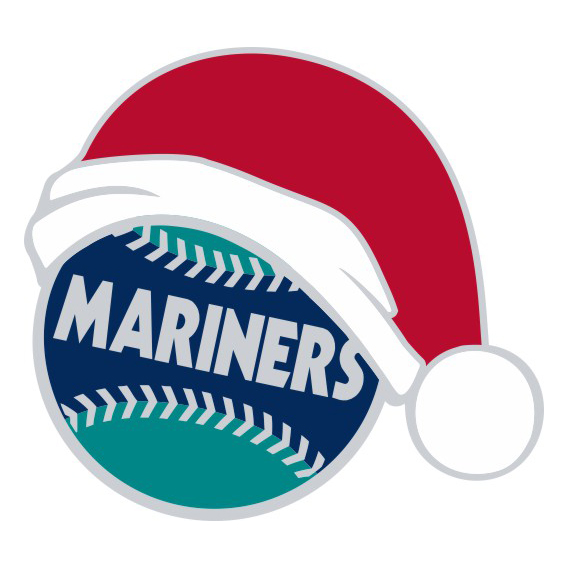 Seattle Mariners Baseball Christmas hat logo iron on paper